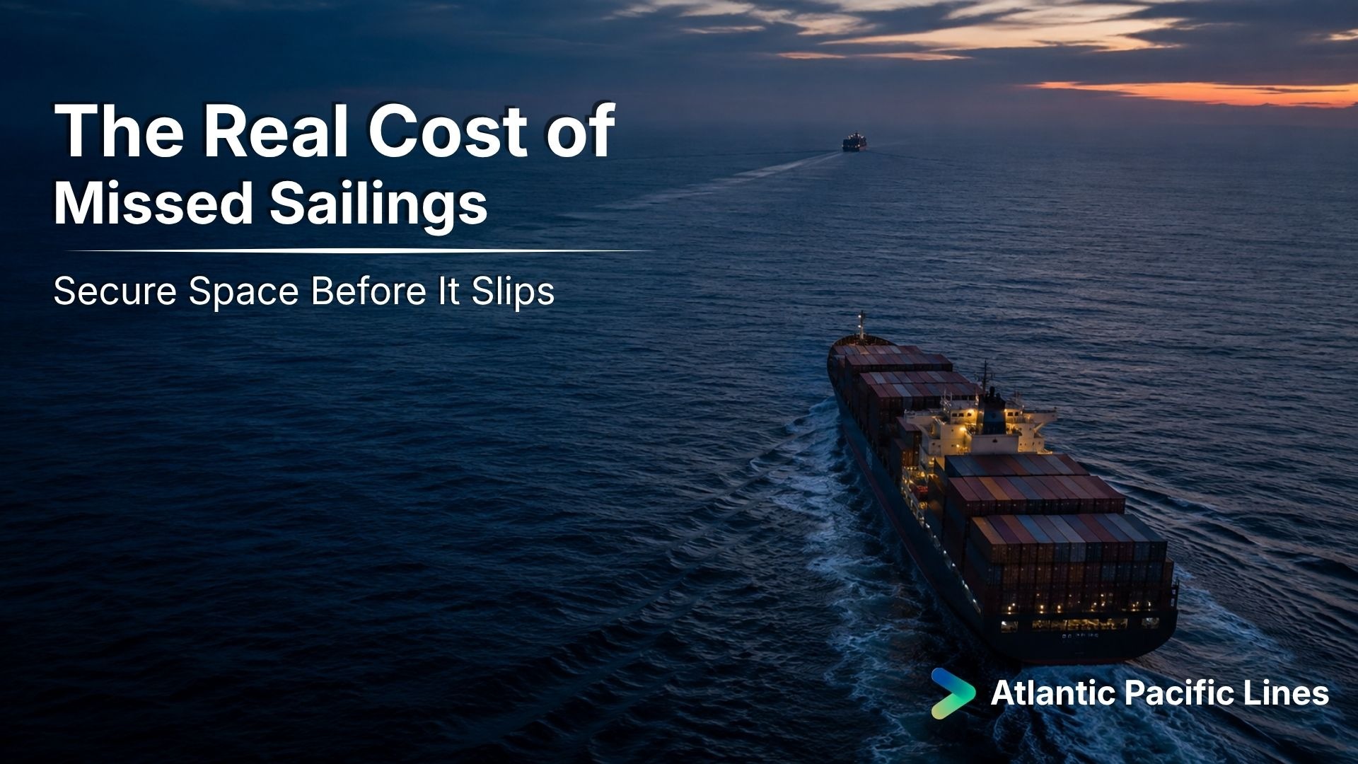 Ocean freight rollover prevention visual showing container loading priority, committed vessel space, and alternate-service planning.