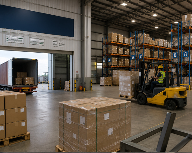 Transload warehousing operations